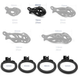 Generique Cage de chasteté Solid Vipe 6 x 3.7cm
